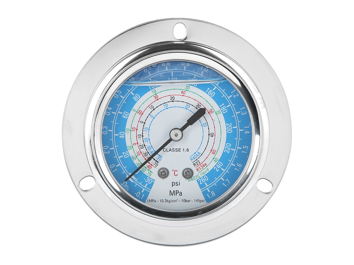 Manômetro De Pressão Sísmico Axial Yn-60zt Para Hidráulica, Rosca G1/4, -0.1~1.8mpa