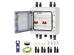 Caixa De Combinação Solar, Proteção Ip65, Instalação Fácil, Branco