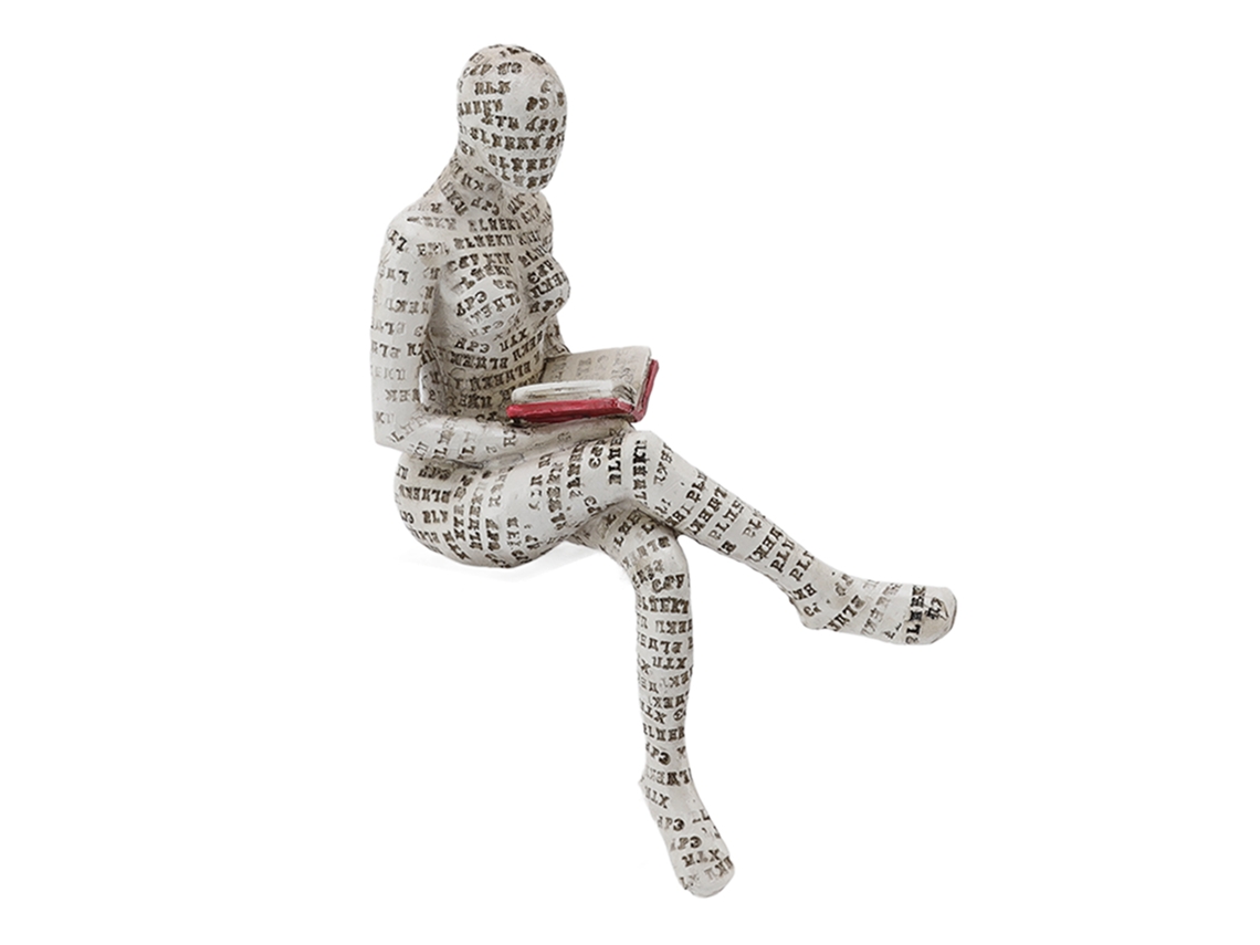 Figurina Feminina Laxiscreed Em Resina Para Decoração Moderna Em Estantes E Espaços De Leitura