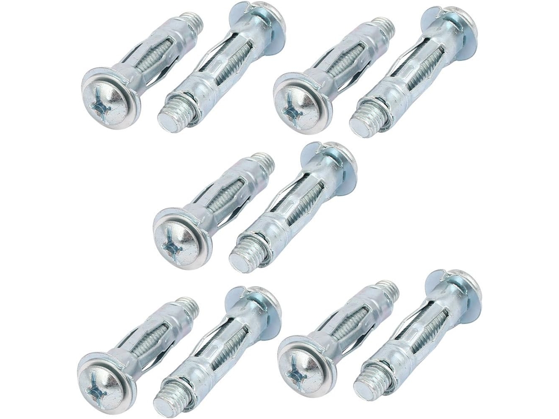 Parafusos de Expansão com Rosca M8 x 37mm para Paredes Ocas de 6mm a 13mm CHABERLU