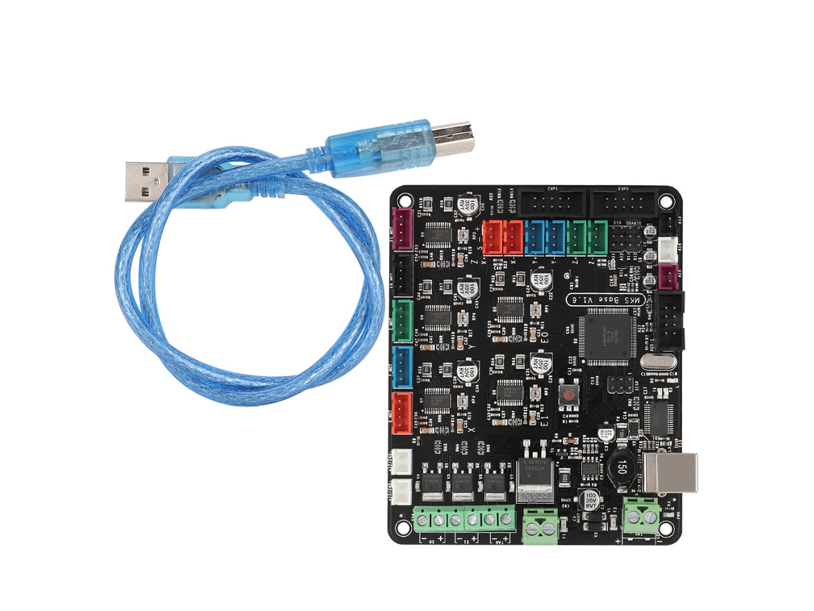 Placa De Controle Principal Da Impressora 3d Mks Base V1.6 Integrada Compatível Com Mega 2560/rep Ramps1.4 Aquaforge