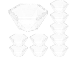 Besportble Conjunto De 10-bases Acrílicas Para Pequenas Bolas Cristal, Suporte Transparente Para Decoração De Casa
