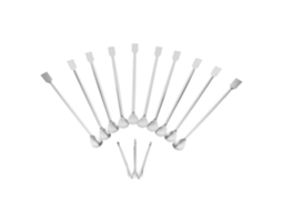 Conjunto De Colheres Medidoras De Micromedida De Dupla Face Em Aço Inoxidável Resistente.