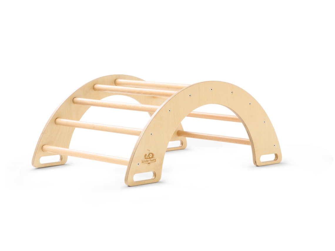 Bicicleta Infantil De Madeira Com Balanço E Arco De Escalada. Kinderfeets