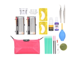 Kit De Cilios Falsos De Grafting Com Cola Não Irritante Ferramenta Para Iniciantes 10mm*12mm