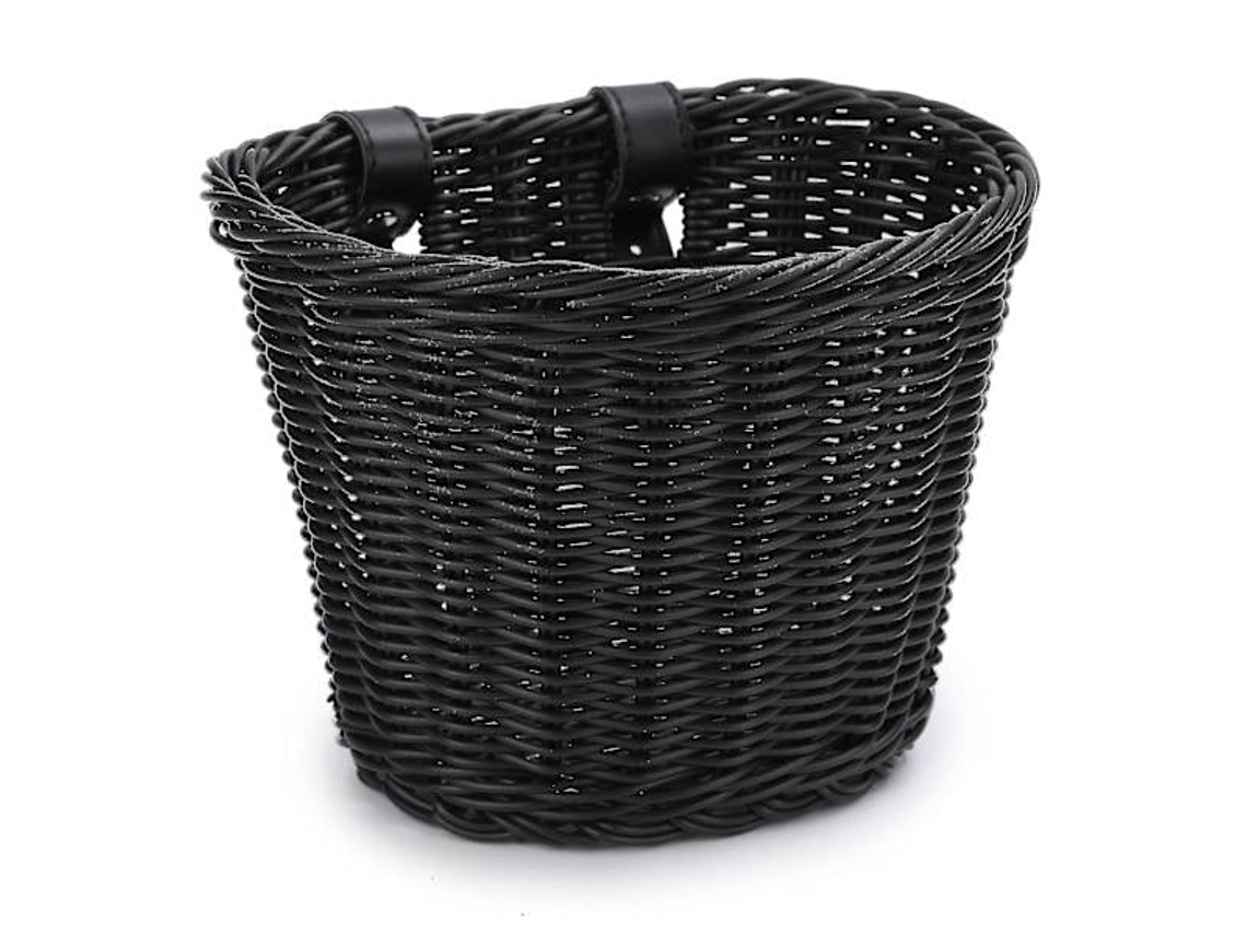Correias Ajustáveis AQUAFORGE, para Cesta Dianteira de Bicicleta, Couro, Preto, Impermeável