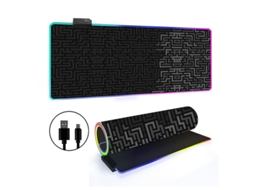 Mousepad Tapete De Mesa Retroiluminado Rgb Com Linhas Simples Brilvibera (estilo 16, 3008003mm)