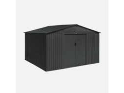 Abrigo De Jardim Em Metal Com Kit De Ancoragem, 10.85m², Antracite