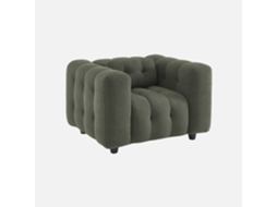 Poltrona Em Tecido Boucle Texturado, 1 Lugar, Caqui Sweeek