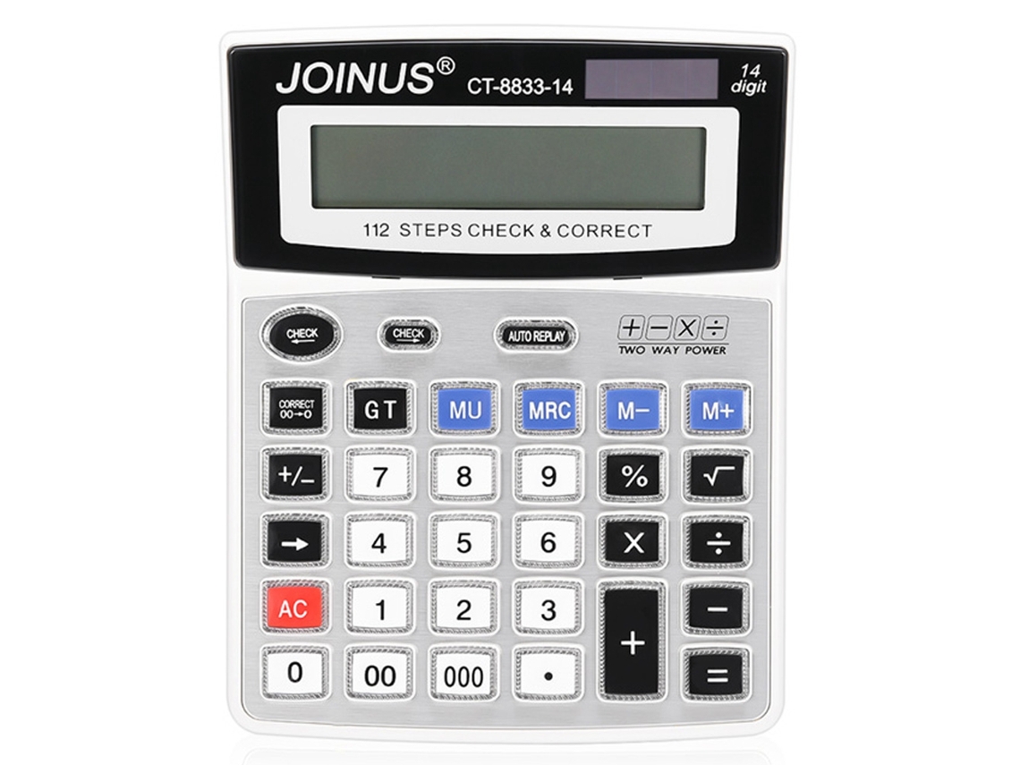 Calculadora Eletrônica Ct-8833-14 14 Dígitos Resposta Automática