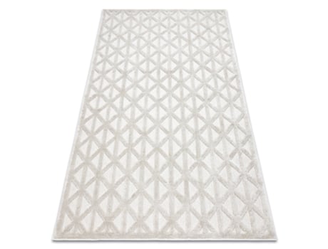 Tapete Santo Sizal 58500 Triangulos, Geométrica Bege (180 x 270 cm)