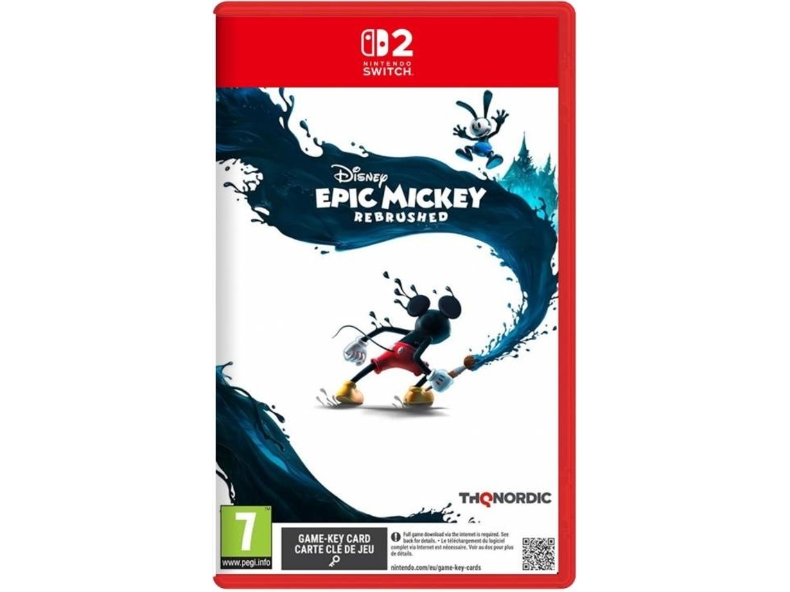 Jogo Nintendo Switch 2 Disney Epic Mickey: Rebrushed (Código de Descarga na Caixa)