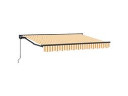 Conjunto 1 Toldo Retrátil Vidaxl Antracite Alumínio (3,5 X 2 M)