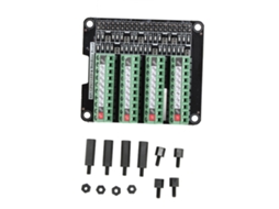 Placa De Bloco De Terminais Luz Led Módulo 3.3v 3a Para Rpi A+3a+b+2b 3b 3b+4b