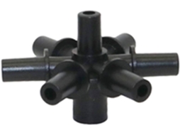 Conector de Tubo 6 Mm com 20 Interfaces para Jardim e 7 Vias S/MARCA