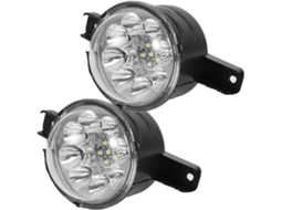 Faróis De Led, Instalação Estável, Design Em Plástico Preto, 12v, 2 Peças Para Acessórios De Veículos Off Road E