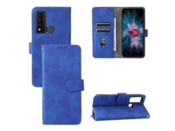 Capa De Couro Com Flip Magnético Para Tcl 20 Xe Skin Feel