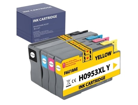 Cartucho De Tinta Compatível Hp 953xl Substituição Officejet Pro 7700 7730 7740 8200 8720 8730 Pacote 1 Preto 1 Ciano 1 Magenta 1 Amarelo Phonillico
