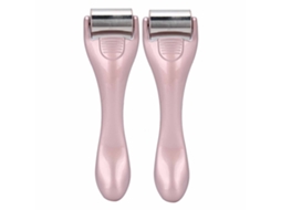 Rodillo De Hielo Para Rostro Rose Pink Para Tightening Y Slimming, Reduce Ojeras, Arrugas Y Manchas, 2 Piezas