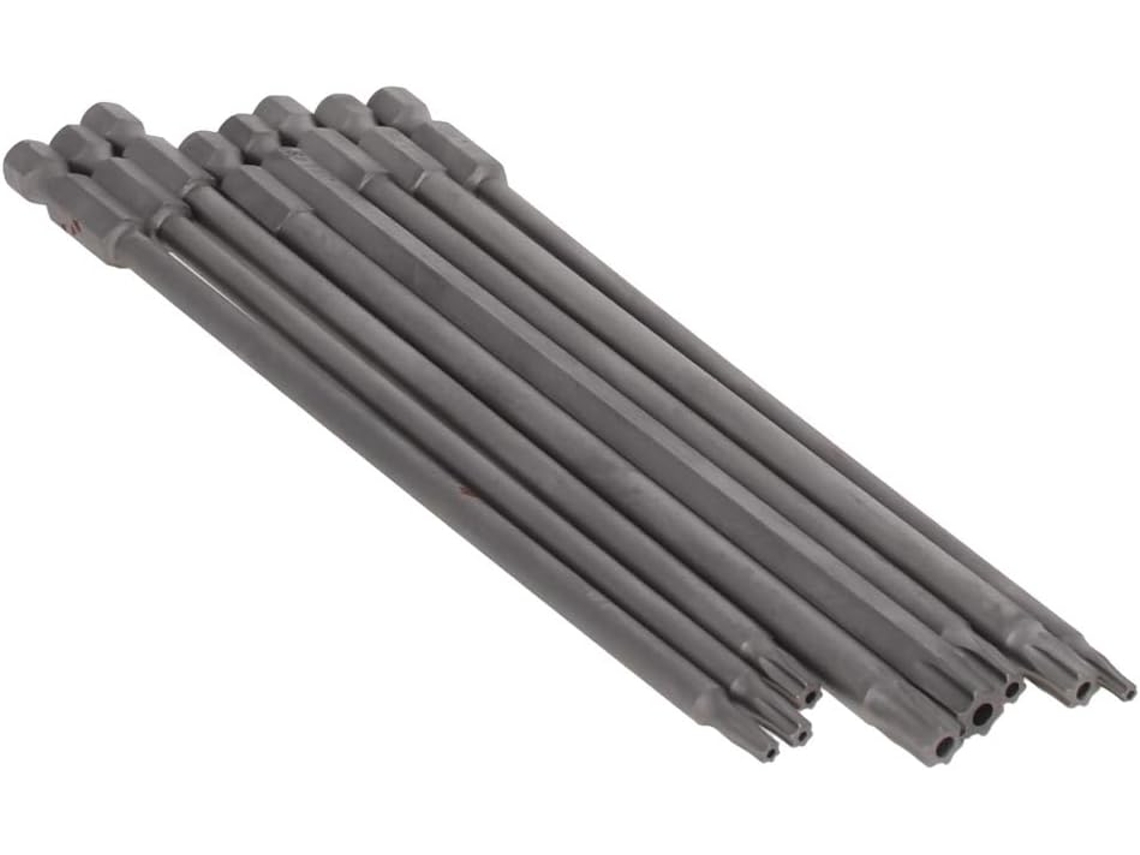 Conjunto De 8 Bits Segurança Torx 1/4" - Haste Hexagonal Cabeça