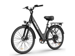 Bicicleta Elétrica Urlife E26 - Motor 250w Bateria 48v10.4ah Pneus 26 Polegadastravões De Disco - Preta