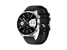 Relógio De Chamada Bluetooth Suporta Frequência Cardíaca/pressão Arterial/oxigênio Do Sangue (prata + Pulseira De Silicone Preto)