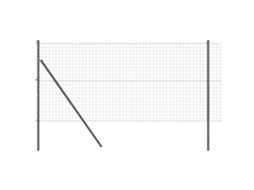 Conjunto 1 Cerca Externa Vidaxl Cinzento Aço (10 X 1,4 M)