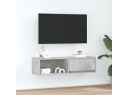 Vidaxl Móvel De Tv 100x31x25,5 Cm Derivados De Madeira Cinza Cimento