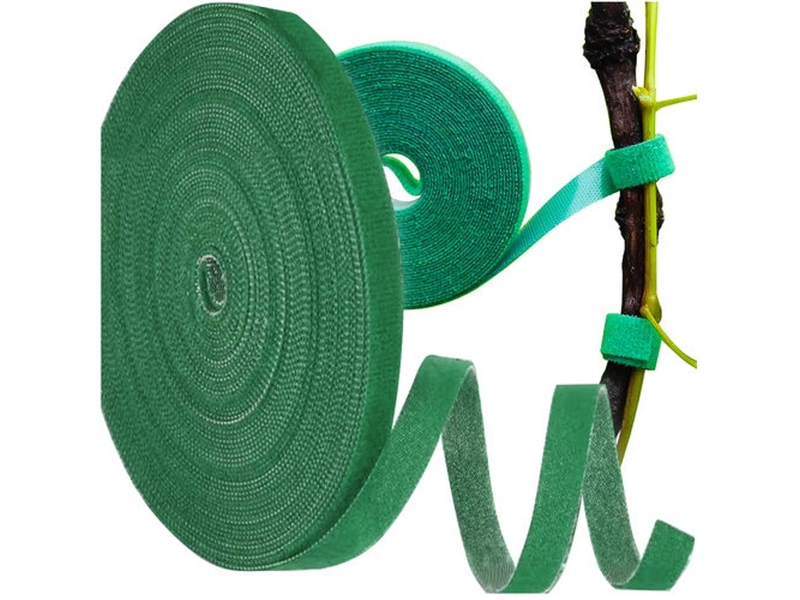 Velcro Para Plantas E Cabos 1x500 Cm Verde