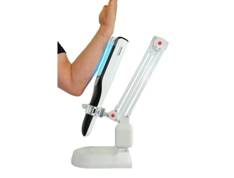 Lâmpada de fototerapia alimentada por bateria de 18 W com suporte UVB de 311 nm para problemas de pele, vitiligo, psoríase e eczema.