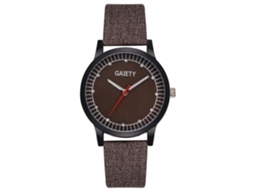 Reloj De Pulsera Analógico De Cuarzo Para Hombre Gaiety De Moda Color Marrón Oscuro