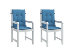 Vidaxl Almofadões Lombares P/ Cadeiras 2pcs 100x50x4cm Mesclado Tecido