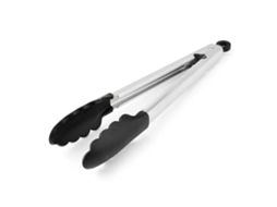 Pinças De Silicone Para Cozinha De Aço Inoxidável De 9 Polegadas Com Furo Para Pendurar Aquaforge