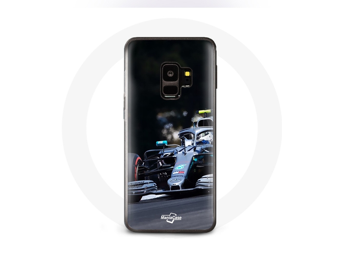 Capa para Samsung Galaxy S9 Plus Fórmula 1 Valtteri Bottas Piloto de corrida F1 preto