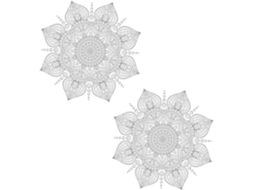 Conjunto De 2 Adesivos De Parede Étnicos Mandala Decorativos, Removíveis, Para Yoga, Para Casa E Sala De Estar
