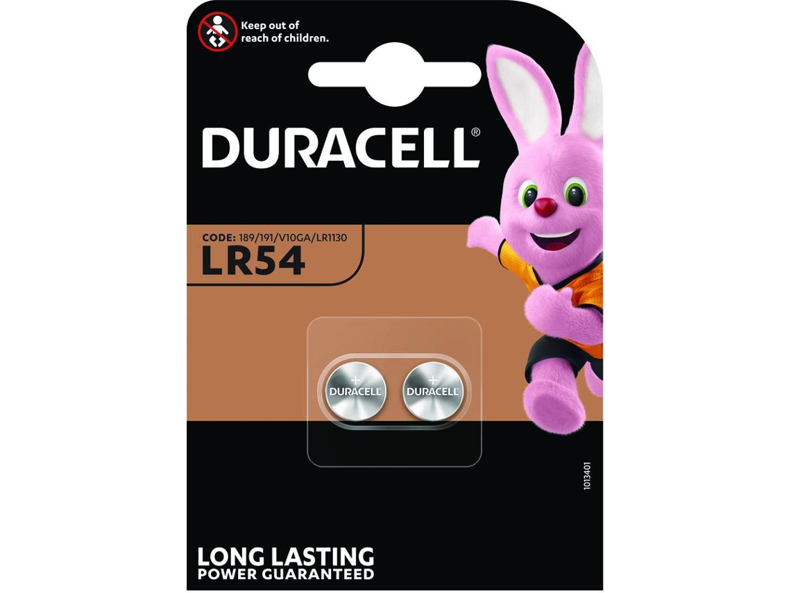 Pilhas Não Recarregáveis DURACELL LR 54 B2 (2 unidades)