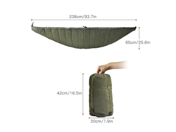 Underquilt de Rede para Camping e Hiking