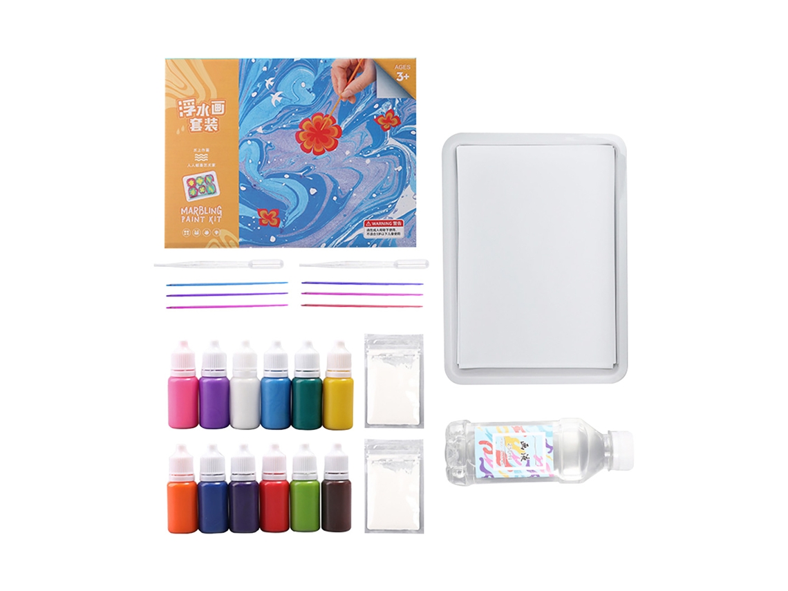 Kit de Pintura Marbrado 12 Cores