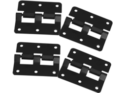 Conjunto De 4 Dobradiças Ferro Para Flight Cases, Removíveis E