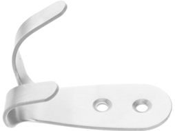 Baluue Crochet De Rangement Para Casque Mural En Fer Argenté, Design Élégant Et Robuste Double Crochet, Para