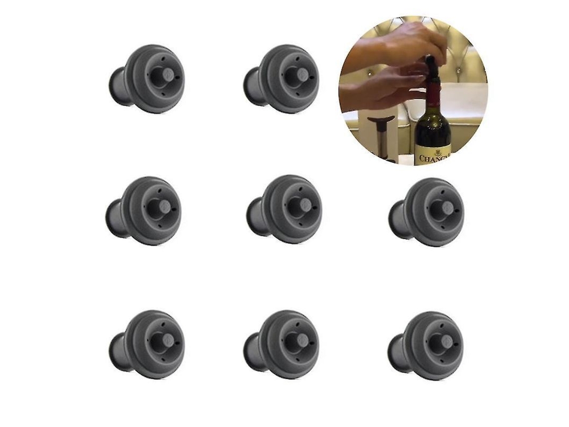 Rolhas de vinho a vácuo Omni-8, seladoras reutilizáveis, de silicone, herméticas, preservam o sabor, EVW