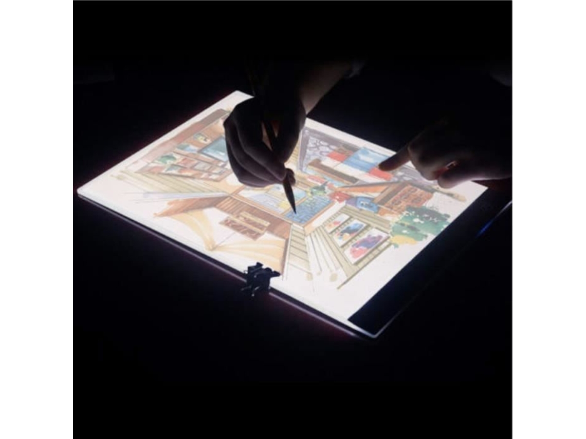 HURRISE Artist Stencil Board A3 Portátil Caixa de Luz Led Tracer Almofada de Pintura Artesanal Ultra Fina Placa de Desenho Led Design