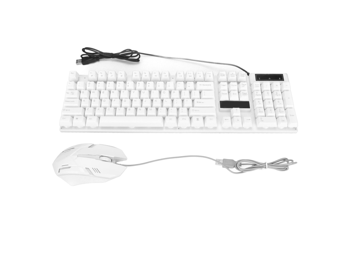 Conjunto de Teclado e Mouse RGB com 104 Teclas Usb LAXISCREED