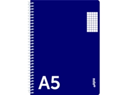 Caderno Espiral Quadriculado A5 Azul NOTE!