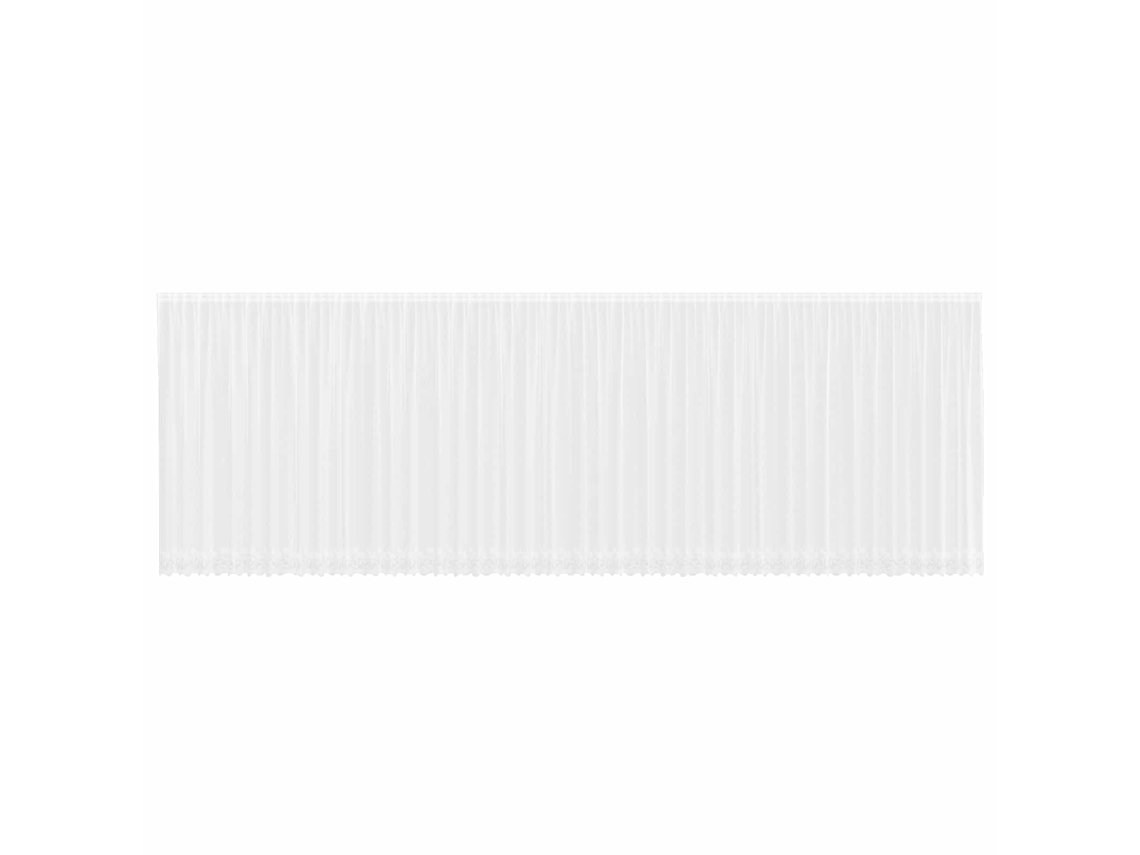 Maison Exclusive - Cortina De Renda Com Cortinas Branco 220 X 1200 Cm Poliéster