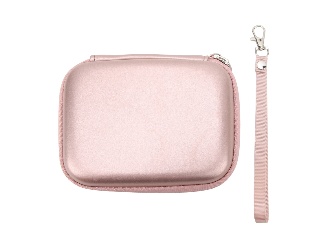 Capa Protetora De Couro Pu Para Câmera, Capa Rígida Câmera Digital Mini Evo Link Liplay Blush Gold.