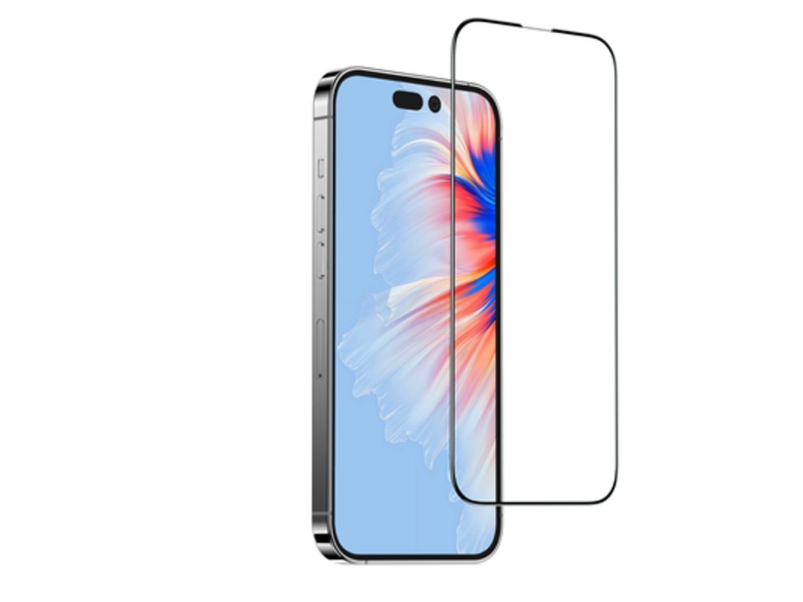 RIXUS Película de Vidro Temperado 9H Full Curved Glass para Iphone 15 Plus