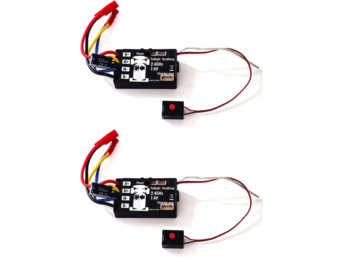 2x Esc 2.4g com Giroscópio para Carro de Controle Remoto SFUSHOS