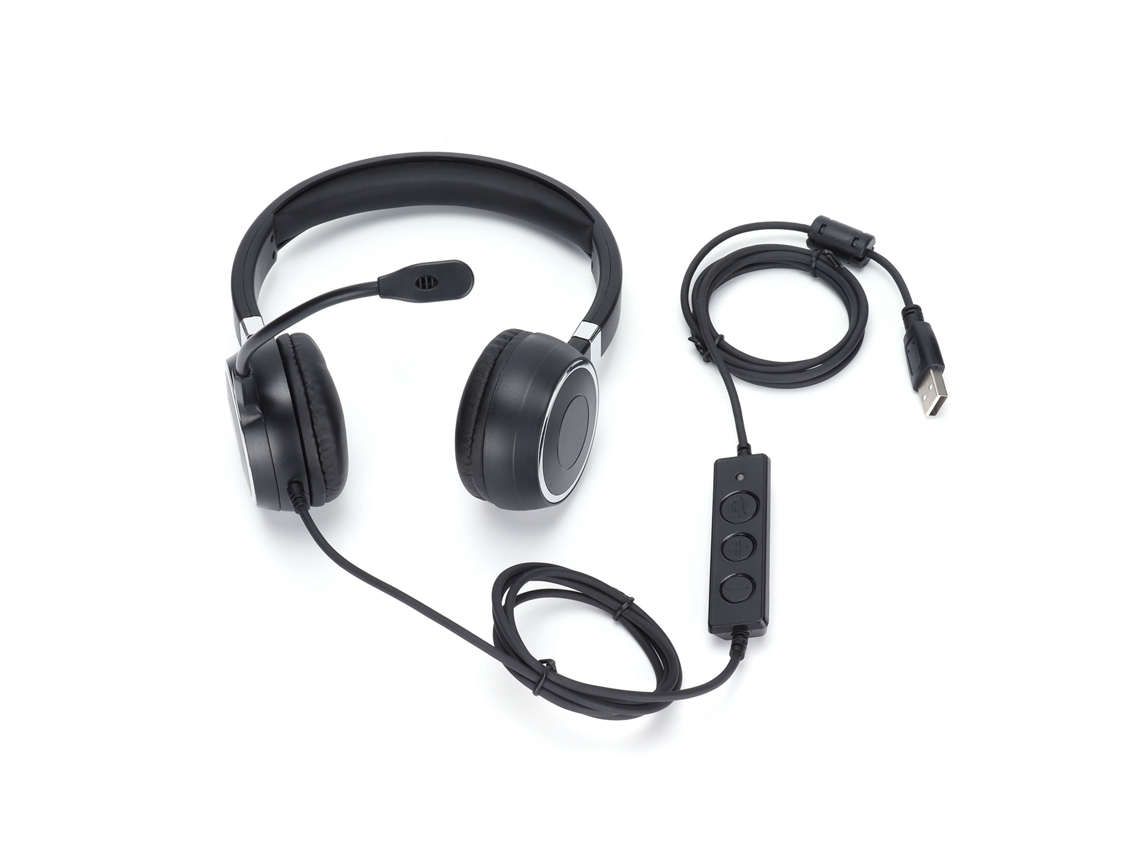 Fone De Ouvido Mono Usb C Com Microfone Anti Ruído E Controle De Áudio