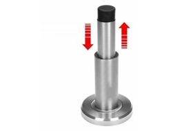 Batente De Porta Ajustável De Luxo, Reforçado E Com Acabamento Em Borracha, Fabricado Em Aço Inoxidável 304 Fundido Extra Grosso, Aquaforge